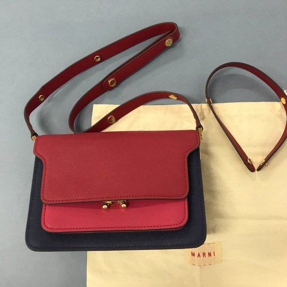 Marni Trunk Bag Medium In Leather - Picture 2 of 6